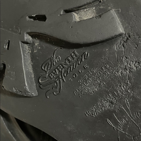 Vintage John Fluevog The Seventh Heaven Black Leather Lace-Up Boots Size 10 - Picture 8 of 9